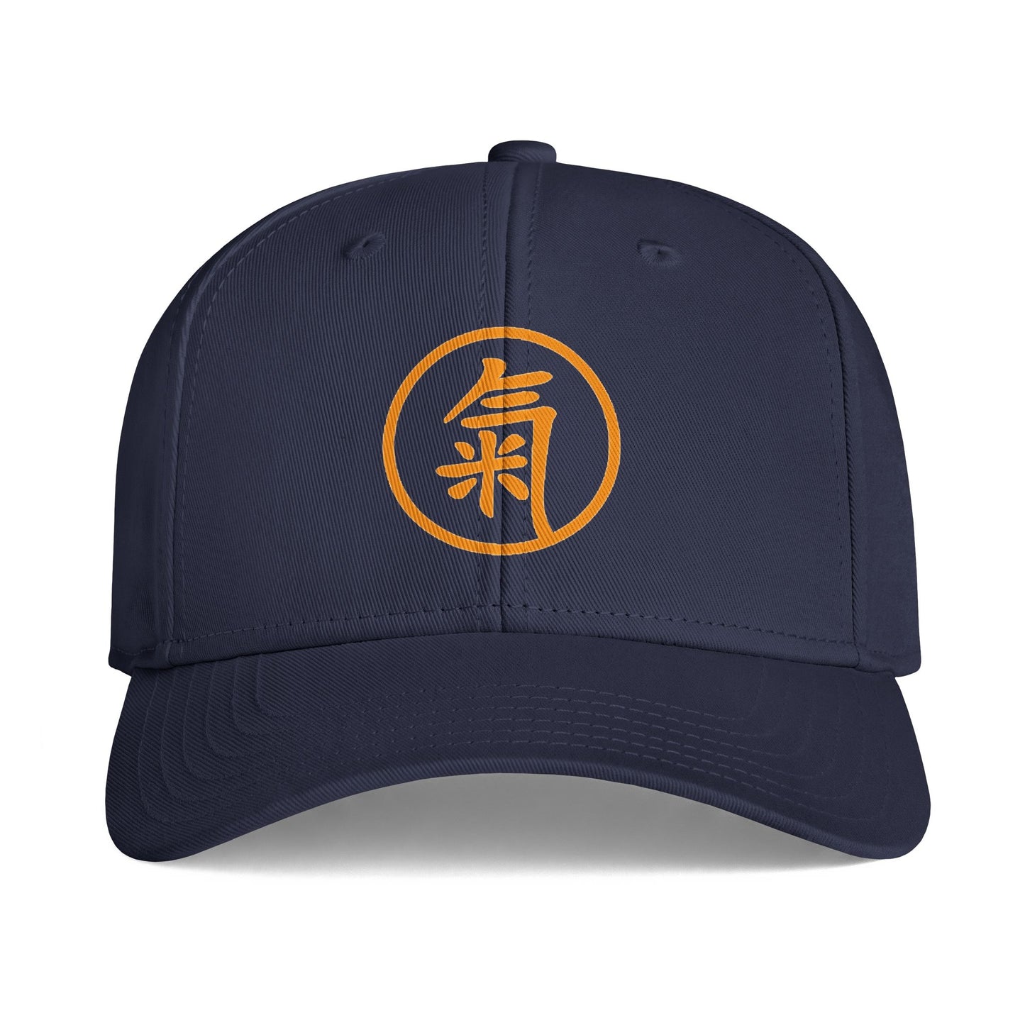 Qi Symbol Baseball Cap — Orange Asian Energy Icon Hat