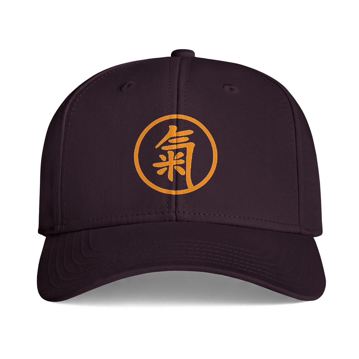 Qi Symbol Baseball Cap — Orange Asian Energy Icon Hat