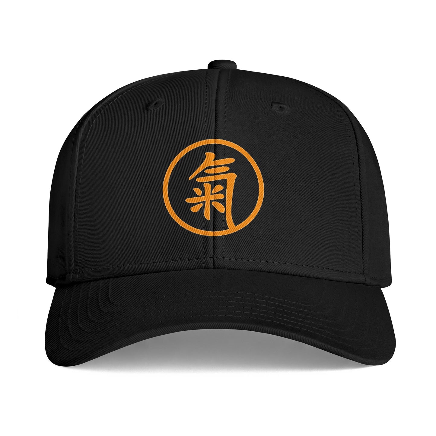 Qi Symbol Baseball Cap — Orange Asian Energy Icon Hat